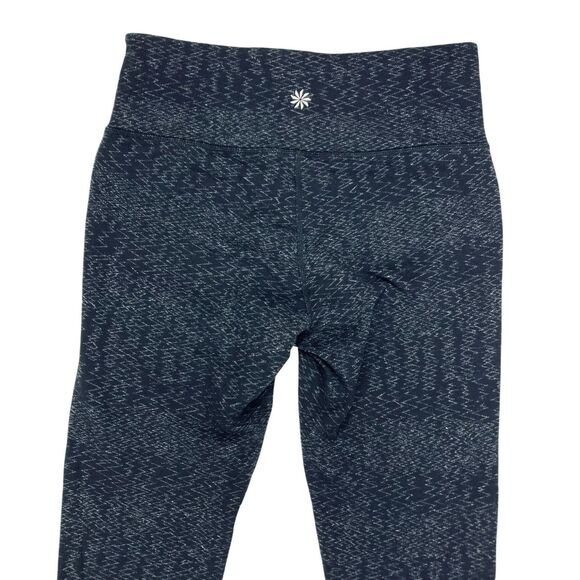 Athleta Yoga Leggings Womens S Black Heartbeat Chaturanga Athletic Stretchy Gym - Picture 6 of 14